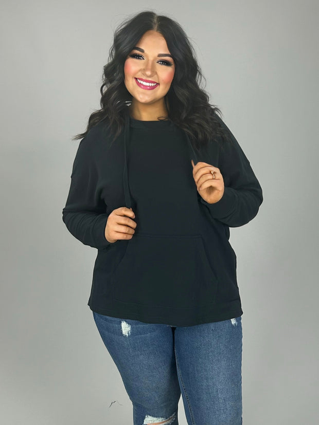 SALE! 19 HD-B {Turning Heads} Black Hoodie PLUS SIZE XL 2X  3X