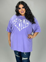 88 GT {Be Kind Heart} Violet Comfort Colors Graphic Tee PLUS SIZE 3X