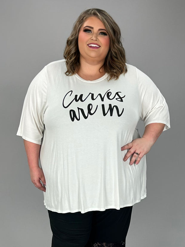 SALE!! 63 GT-F {In The Curves} Ivory "Curves Are  In" Top CURVY BRAND!!!  EXTENDED PLUS SIZE 3X 4X 5X 6X (May Size Down 1 Size)