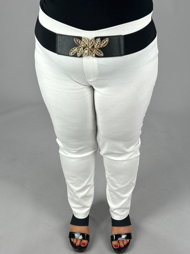 BELTS {Gold Leaf} Black Stretch Belt w/Gold Leaf Buckle PLUS SIZE 1X 2X