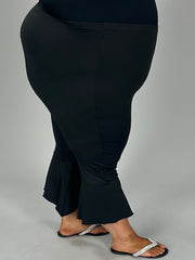 SALE!! BT-D {Be A Legend} Black Flared Capri Pants CW EXTENDED PLUS SIZE 1X 3X 4X 5X