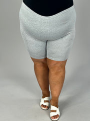 BT-M {Push Yourself} Grey Biker Shorts CW EXTENDED PLUS SIZE 4X  5X