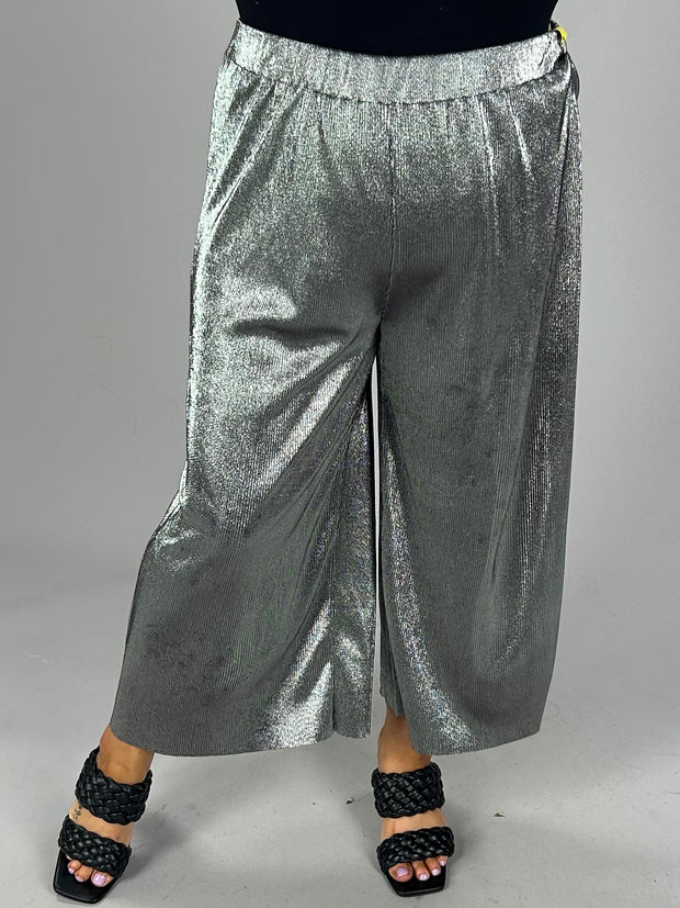 SALE!! BT-M M-109   {Michael Kors} Silver Metallic Pants Retail $110.00