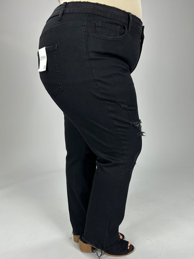 SALE!! BT-R {No Inhibitions} Black Distressed Jeans PLUS SIZE 34 36 38