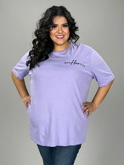 SALE!! 35 GT-G {powHerful} Lavender Graphic Tee PLUS SIZE 3X