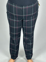 SALE!! BT-99 M-109 {Alfani} Black Windowpane Print Pants