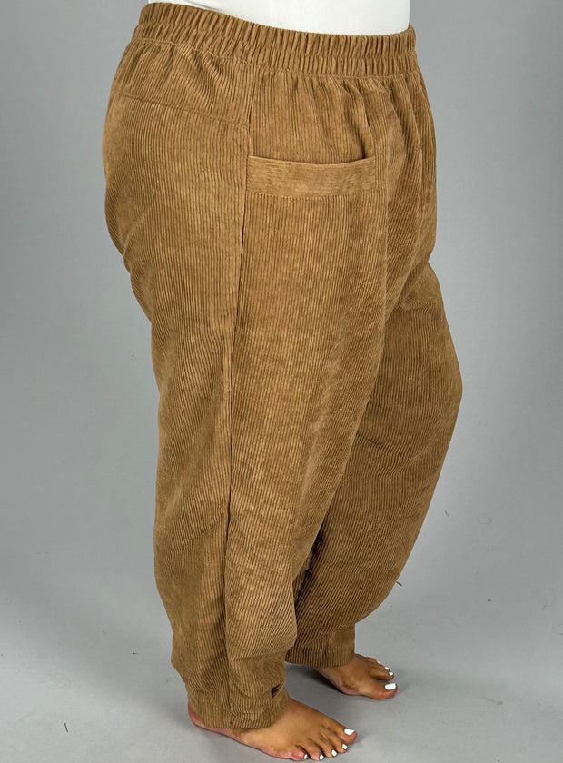 SALE! BT-B {Jog My Memory} Americano Corduroy Joggers w/Pockets PLUS SIZE 1X 2X 3X