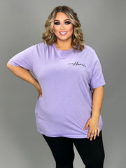 SALE!! 35 GT-G {powHerful} Lavender Graphic Tee PLUS SIZE 3X