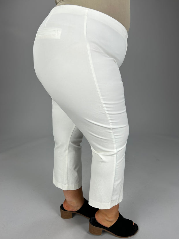 SALE!! BT-G  M-109  {Alfani} White Cropped Pants PLUS SIZE 16W Retail $69.50