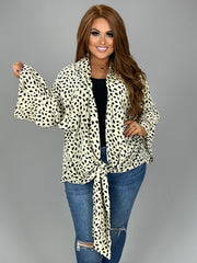 SALE!! 11 OT-H {Express It Out} Umgee ! Off White Print Cardigan PLUS SIZE XL/1X  1X/2X