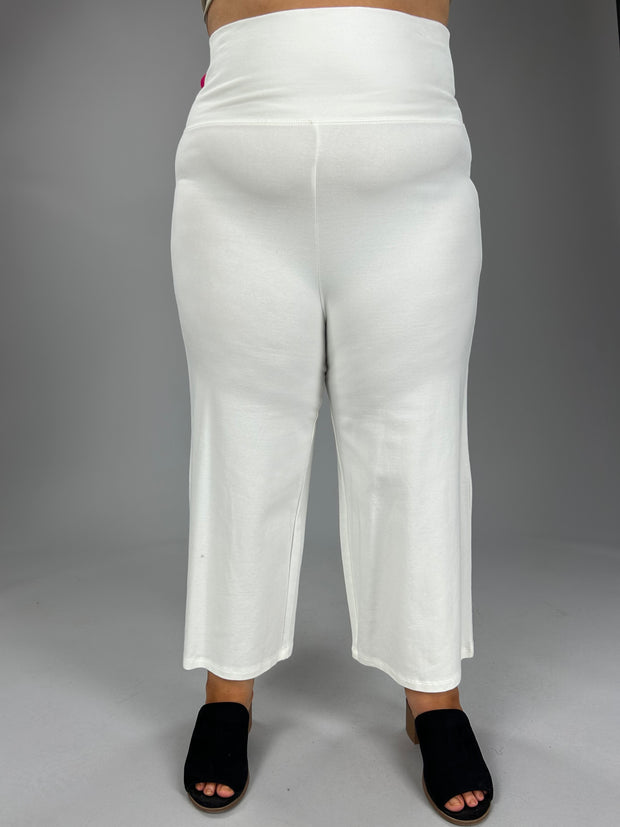 SALE!! BT-V {Never Too Much} White Yoga Capri Pants PLUS SIZE