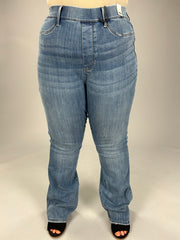 SALE!! BT-Z {Judy Blue} Pull On Med Blue High Waist Slim Bootcut Jeans PLUS SIZE 14 16 18 20