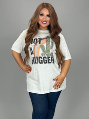 SALE!! 27 GT-K {Not A Hugger} Grey Cactus Print Graphic Tee PLUS SIZE 2X 3X