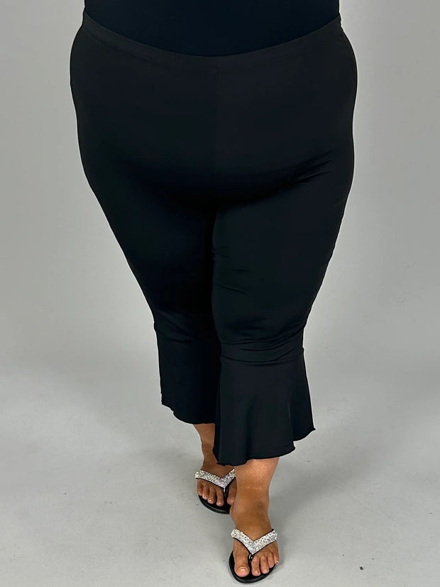 BT {Love Out Loud} Black Bell Bottom Pants CW PLUS SIZE 1X