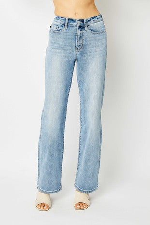 BT {Judy Blue} Light Blue Acid Washed High Waist Denim Jeans