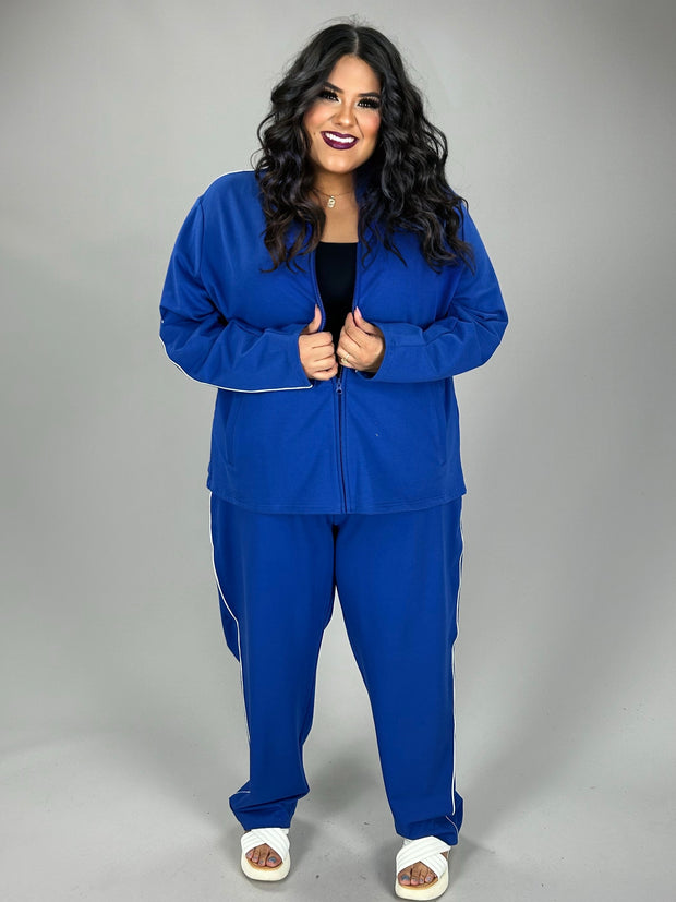 SALE!! SET  M-109 {Appleseed's} Royal Blue Jogging Set