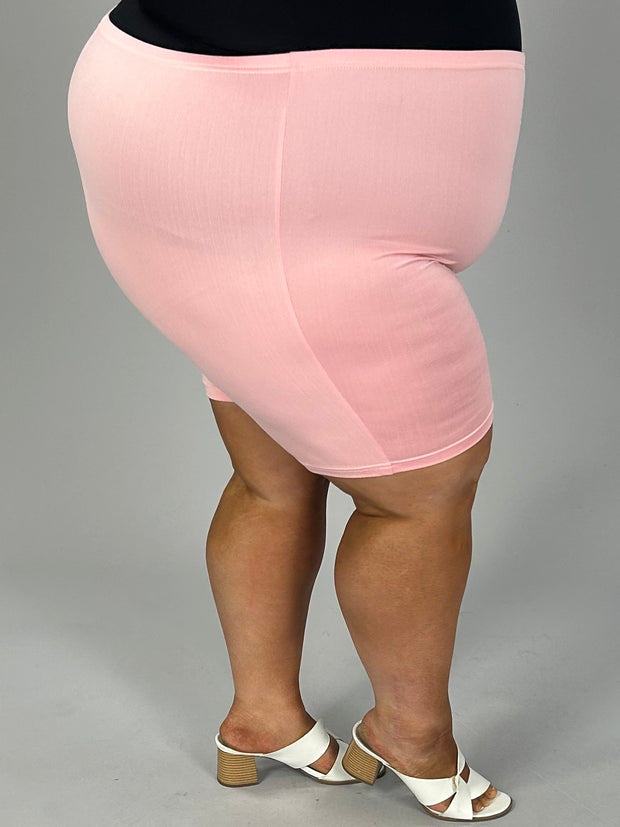 BT-H {Slowly I Turn} Pink Biker Shorts CW EXTENDED PLUS SIZE 4X 5X