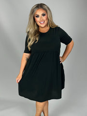 SALE!! 26 SSS-A {Midnight Hour} Black Babydoll Dress PLUS SIZE 1X 2X 3X