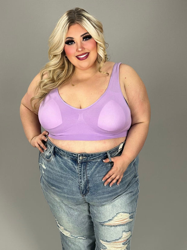 BRALETTE {Seize The Day} Lilac Athletic Bralette CW EXTENDED PLUS SIZE 3X 4X