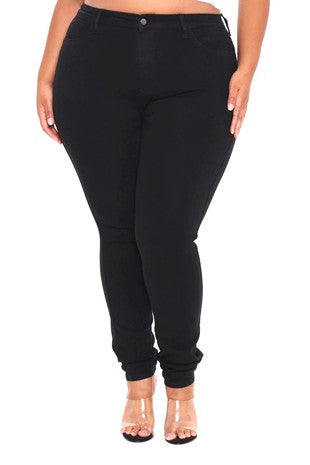 BT {Aphrodite} Black Denim Skinny Jeans PLUS SIZE