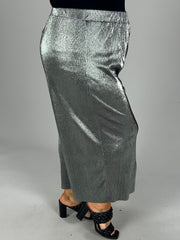 SALE!! BT-M M-109   {Michael Kors} Silver Metallic Pants Retail $110.00