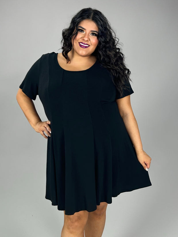 SALE!! 90 SSS-C {Cafe Date} Black Dress PLUS SIZE 1X 2X 3X