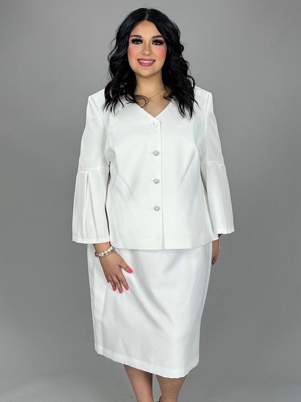 "Social Event" Emily Brand 2pc. White Suit**