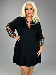 SALE!! 30 CP-O {The Good Is Coming} Black Leopard Print Dress PLUS SIZE XL 2X 3X