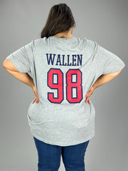 SALE! 43 GT {Wallen Braves} Grey Graphic Tee PLUS SIZE 3X