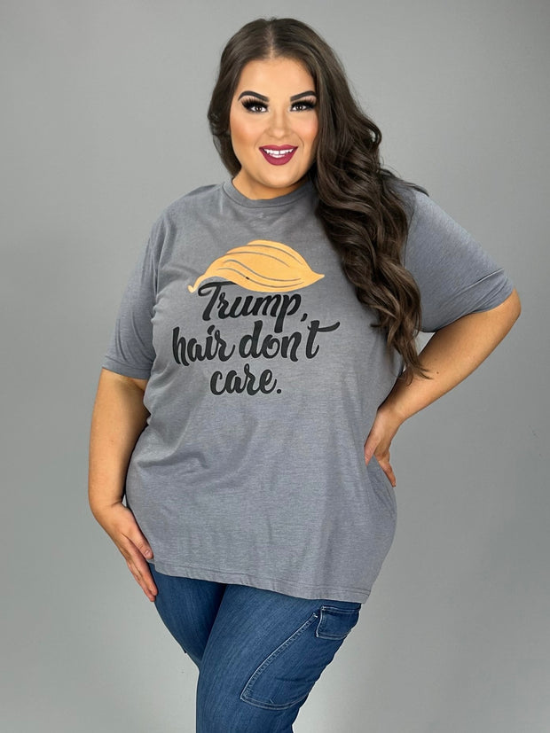 SALE!! GT {Trump Hair} Grey Graphic Tee