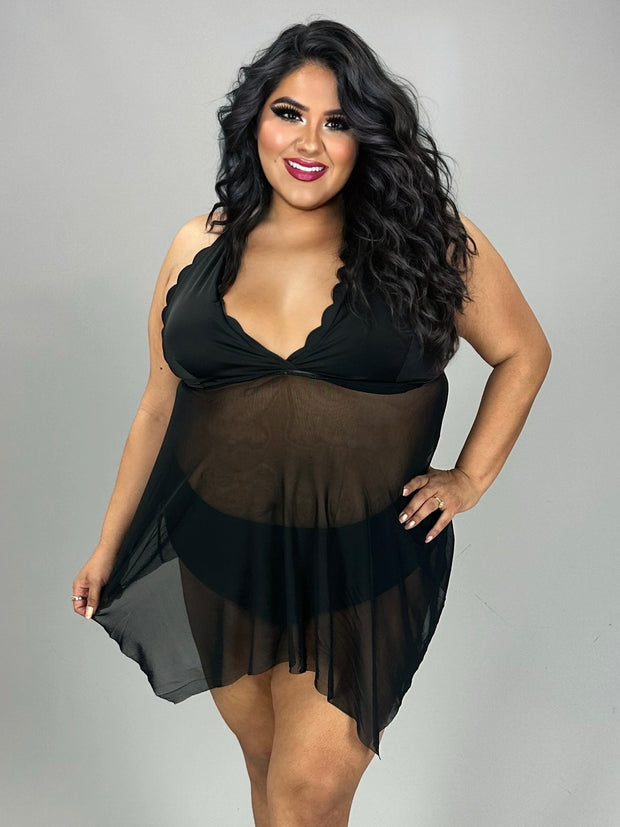 SWIM-H {Into The Summer} Black 2 Piece Swimsuit EXTENDED PLUS SIZE 4X