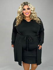 24 SET {Front Page Fashion} Black Tank Dress & Cardigan EXTENDED PLUS SIZE 4X