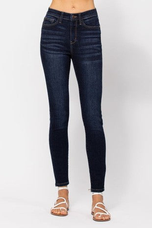 SALE!! BT {Judy Blue} Dark Blue Denim High Waisted Skinny Jeans