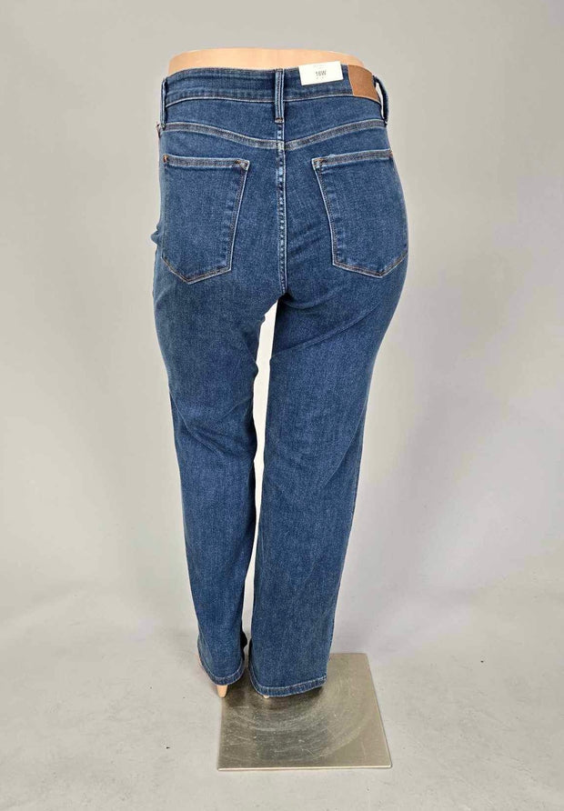 BT {Judy Blue} Medium Blue High Waisted Wide Leg Denim Jeans