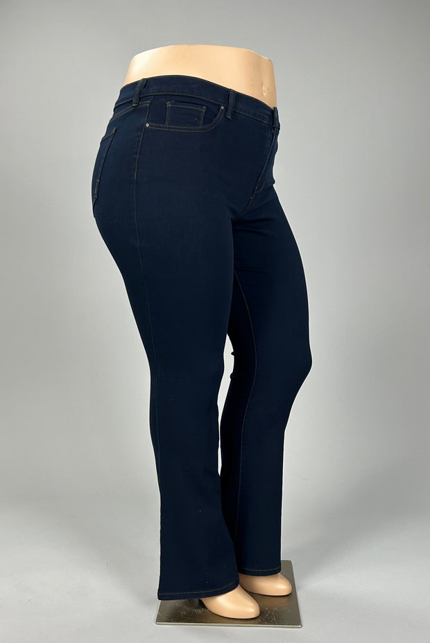 SALE! BT-C  M-109   {Style & Co} Dark Navy Bootcut Jeans Retail $49.00 PLUS SIZE 16W 18W