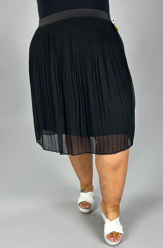 SALE!! BT-R M-109 {INC} Black Pleated Mini Skirt Retail $79.50 PLUS SIZE 2X 3X