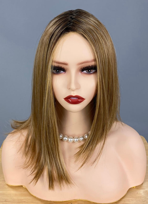 SALE!! "Alpha Blend" (Sugar Cookie with Hazelnut) BELLE TRESS Luxury Wig