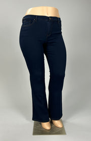 SALE! BT-C  M-109   {Style & Co} Dark Navy Bootcut Jeans Retail $49.00 PLUS SIZE 16W 18W