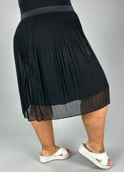 SALE!! BT-R M-109 {INC} Black Pleated Mini Skirt Retail $79.50 PLUS SIZE 2X 3X