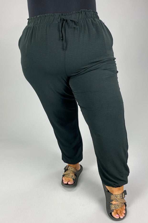 BT-B {B Famous} Black Airflow Jogger Pants PLUS SIZE 3X