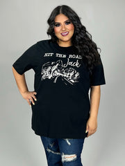 SALE!! 92 GT-A {Hit the Road Jack} Black Graphic Tee PLUS SIZE 1X 2X 3X