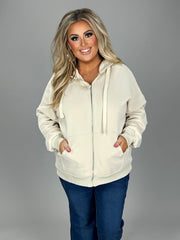 SALE! 20 OT-J {Warm & Fuzzy} BONE Zip Jacket PLUS SIZE 1X 2X 3X