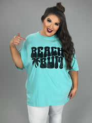 SALE!! 39 GT {Aqua Beach Bum} Aqua Comfort Colors Graphic Tee PLUS SIZE 3X