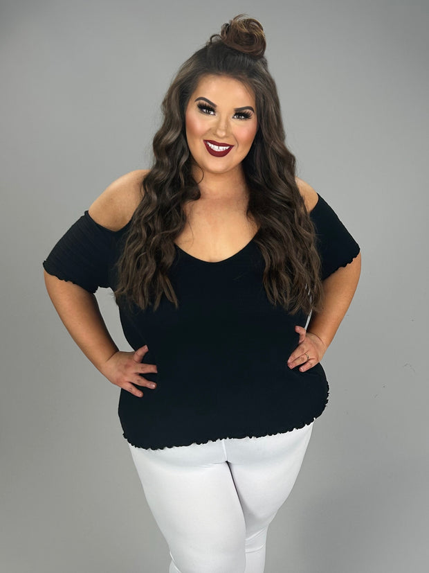 SALE!! 31 OS-Z {Happening Now} Black Smocked Halter Top PLUS SIZE XL 2X 3X