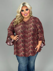 53 PQ {Wine & Dine Time} Wine Print Angel Wing Top EXTENED PLUS SIZE 4X 5X 6X