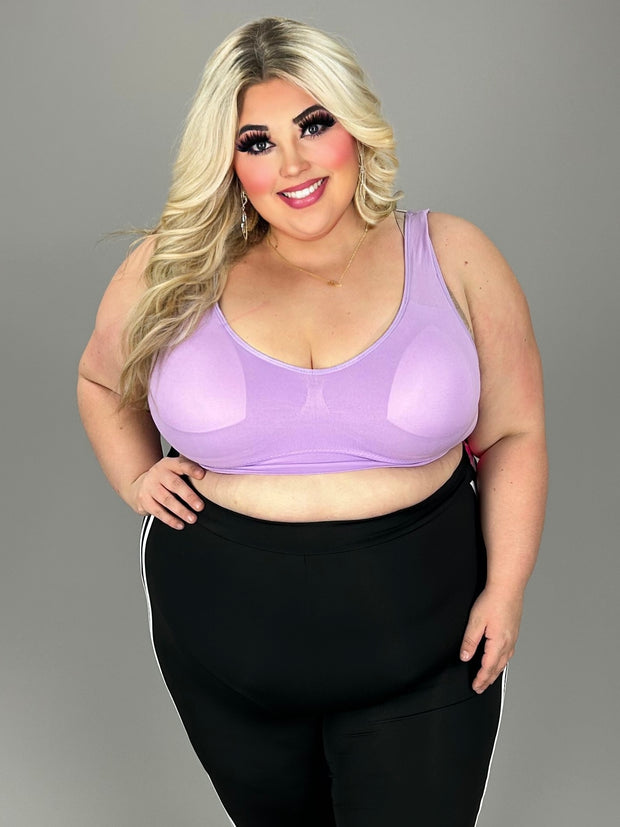 BRALETTE {Just That Easy} Lilac Mesh Bralette CW PLUS SIZE 3X