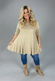 84 SSS {No Approval Needed} Beige Oversized Wide Neck Top PLUS SIZE 1X 2X 3X 4X 5X