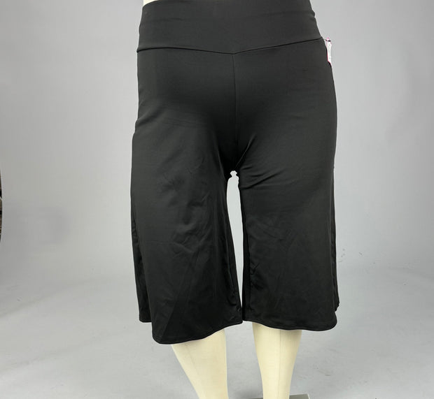 BT-R {Love The Look} Black Flared Capri CW EXTENDED PLUS SIZE 3X 4X