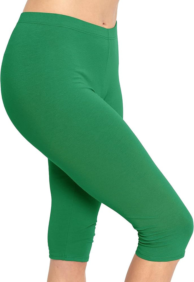 LEG- {Simplifying Life} Kelly Green Buttersoft Capri Leggings