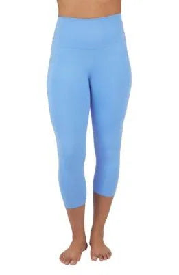 LEG-X  {Simplifying Life} Sky Blue Buttersoft Capri Leggings